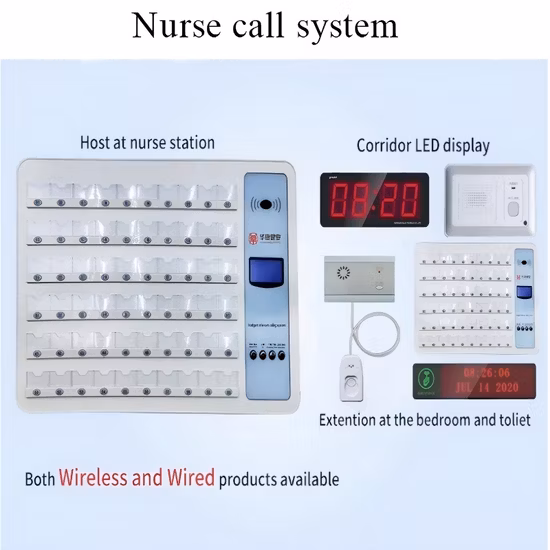 Nurse Call System Intercom System with Wireless Emergency Bell